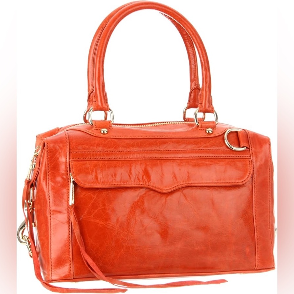 Rebecca Minkoff M.A.B. Mini Satchel in Orange